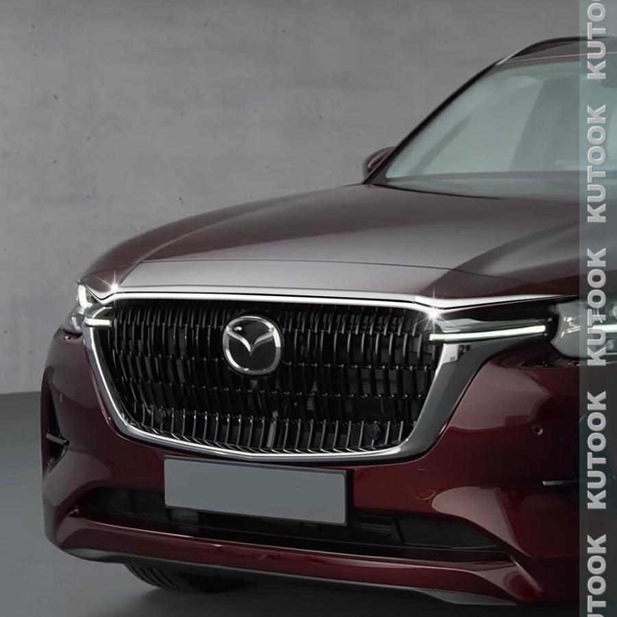 CX-80 フロント純正グリル CX-80」のフロントグリルにアクセントカラー（グリルアクセント