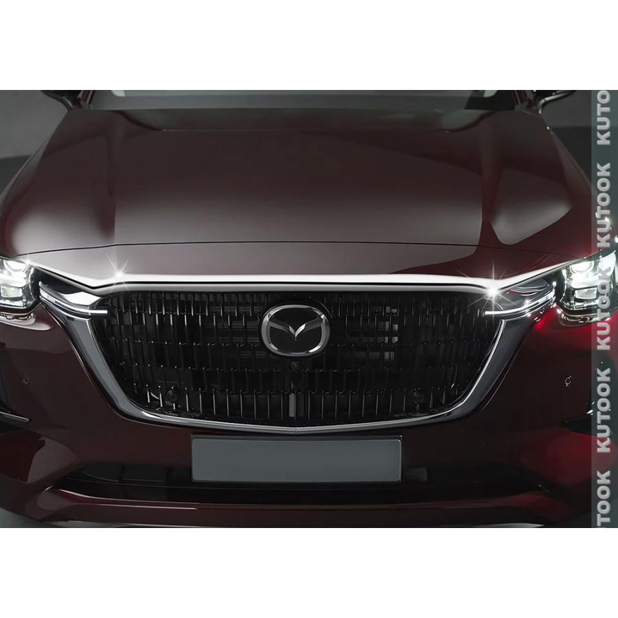 KUTOOK 新型CX-80 ボンネットガーニッシュ KL系 CX80 PHEV XD パーツ