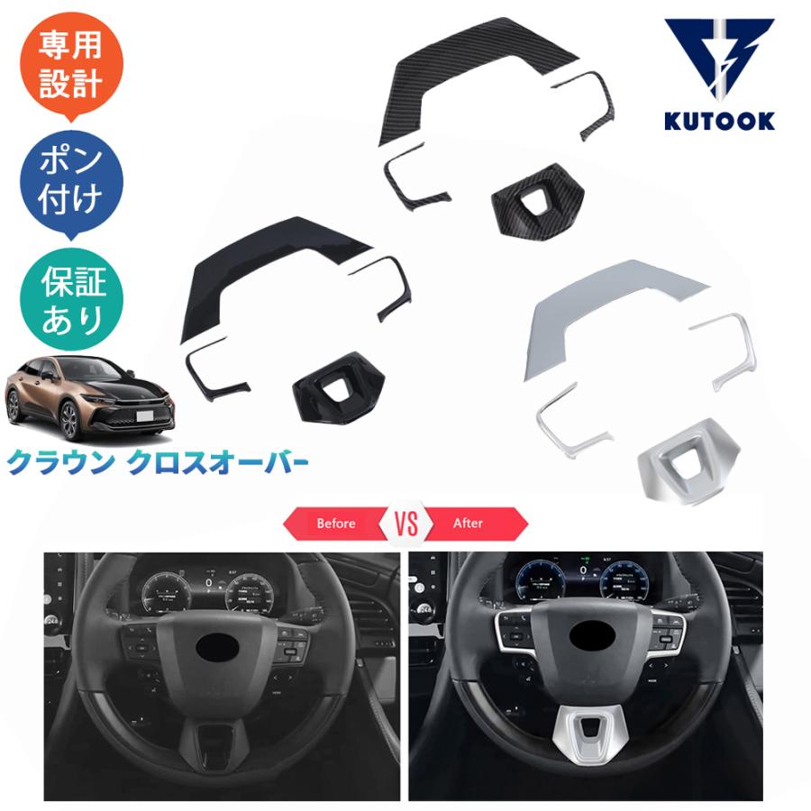 くらうん④ KUTOOK 新型クラウン ステアリングガーニッシュ クラウンセダン Z