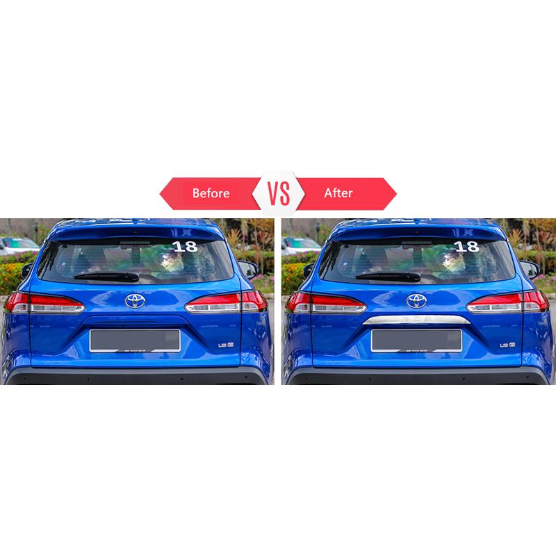 KUTOOK カローラクロス10系 ZSG10 ZVG11 ZVG15 カローラクロス パーツ リアガーニッシュ テールゲートガーニッシュ