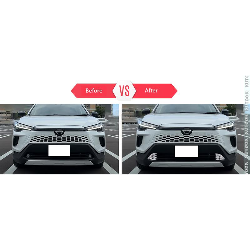 KUTOOK 新型カローラクロス10系 フォグランプカバー 改良型 ZVG13