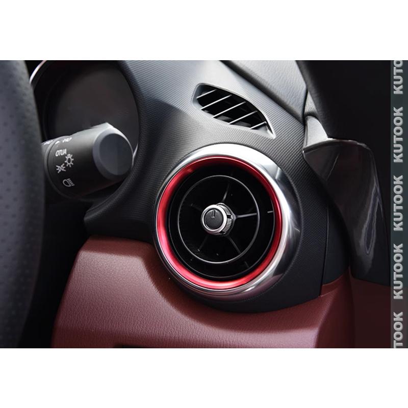 KUTOOK MAZDA2 吹き出し口リング マツダ2 デミオ CX-3 DK系 内装