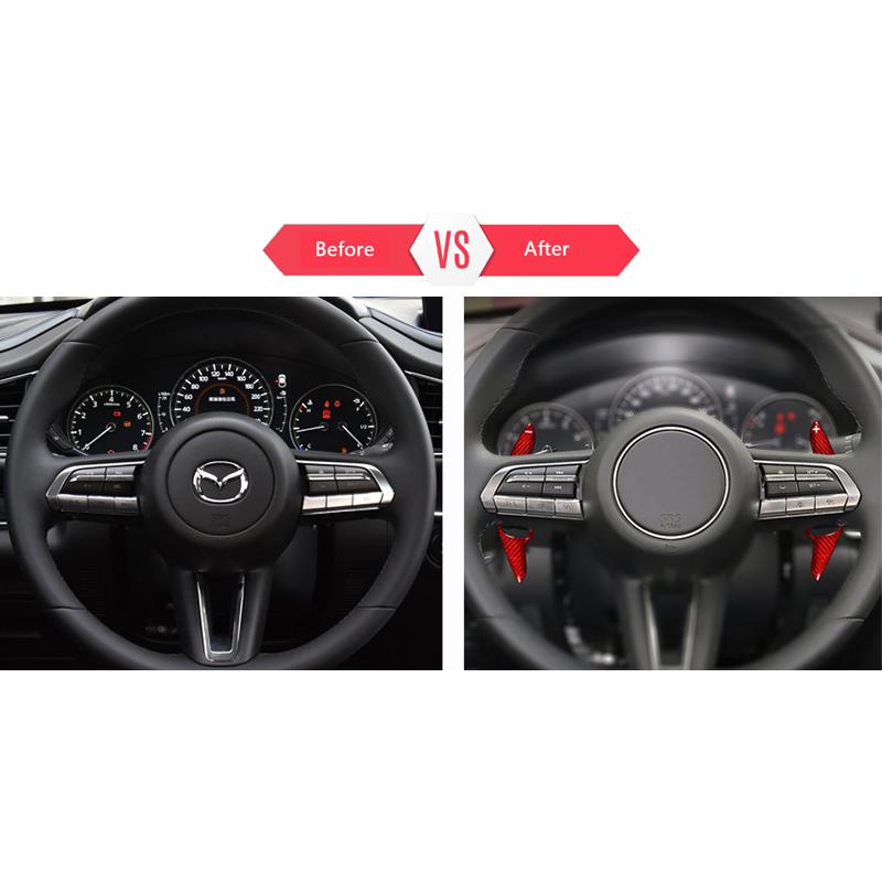 マツダ3 CX-30 カーボンパドルシフトレバー MAZDA3/CX-30用カーボンパドルシフトレバー、新発売。 | AutoExe