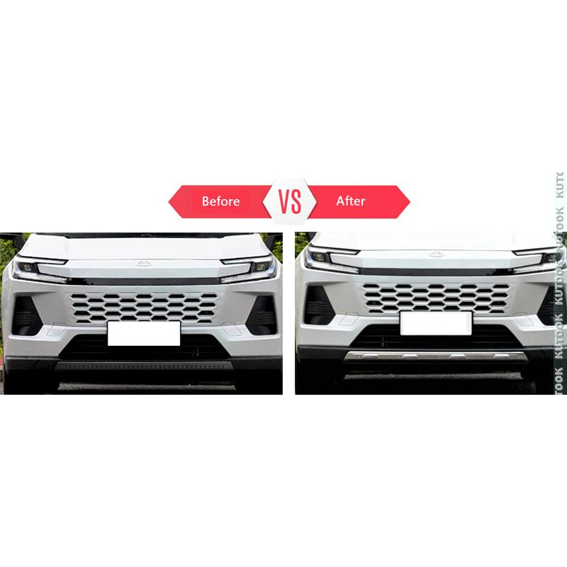 KUTOOK 新型RAV4 フロントバンパーカバー Rav4 60系 ハイブリッド