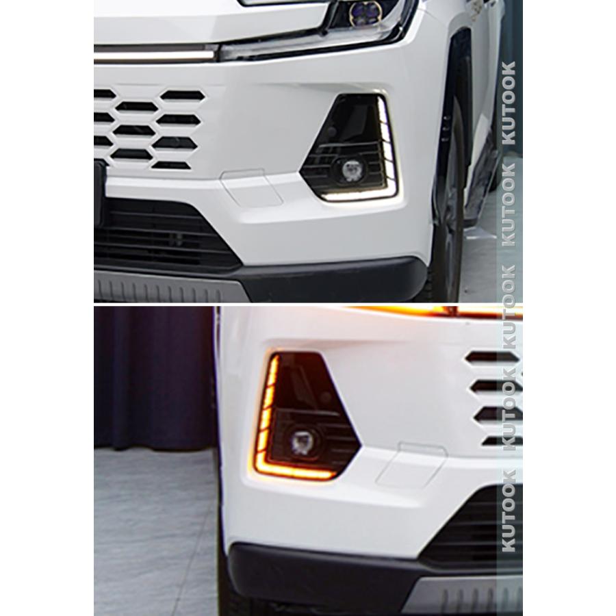 LAV4 PHV　専用ディライトR,Lパーツ　一式 KUTOOK 新型ラブ4 LEDランプ LEDデイライト Rav4 60系 ハイブリッド Z