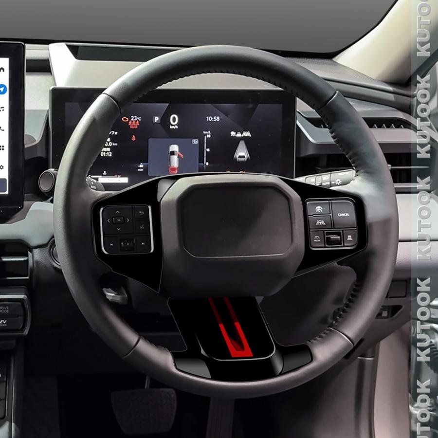 KUTOOK 新型RAV4 ステアリングカバー Rav4 60系 ハイブリッド AXAN64