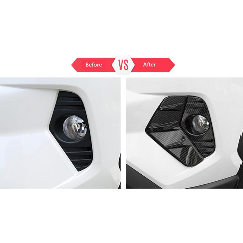 KUTOOK 新型RAV4 フォグランプガーニッシュ 50系 rav4 パーツ : KUTOOK