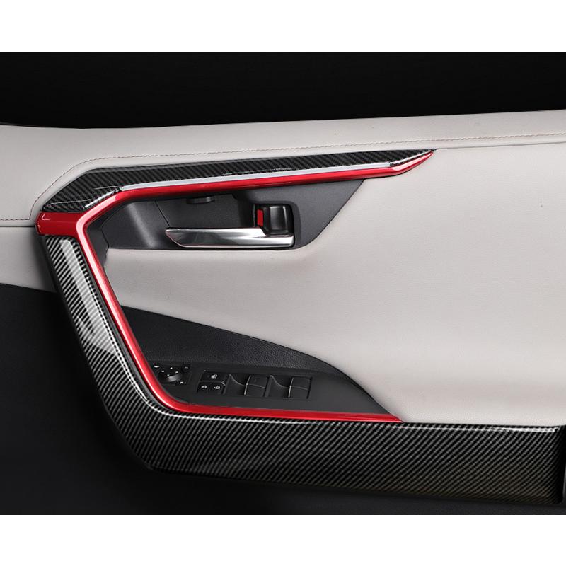 KUTOOK 新型RAV4 ドアパネルガーニッシュ 50系 rav4 パーツ スポーツ