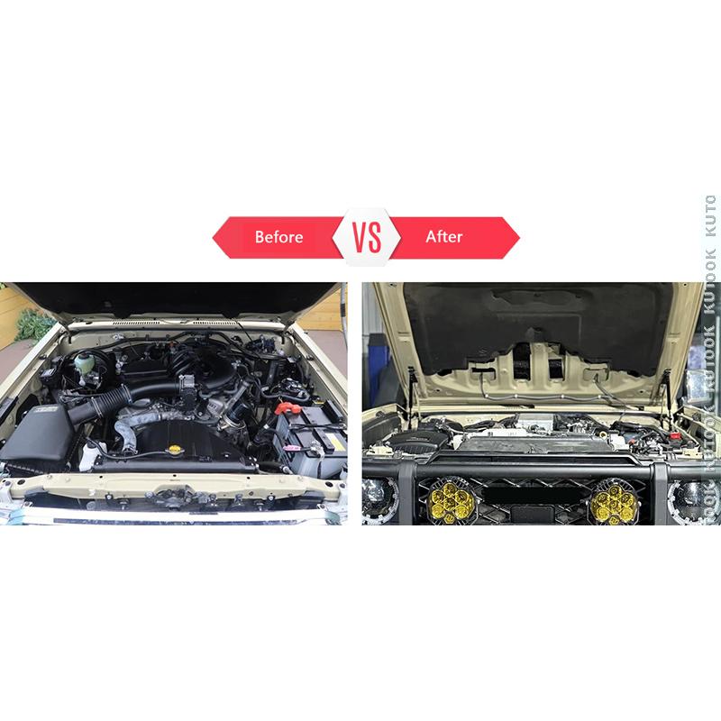 KUTOOK ランドクルーザー70 ボンネットダンパー ランクル70 LC70