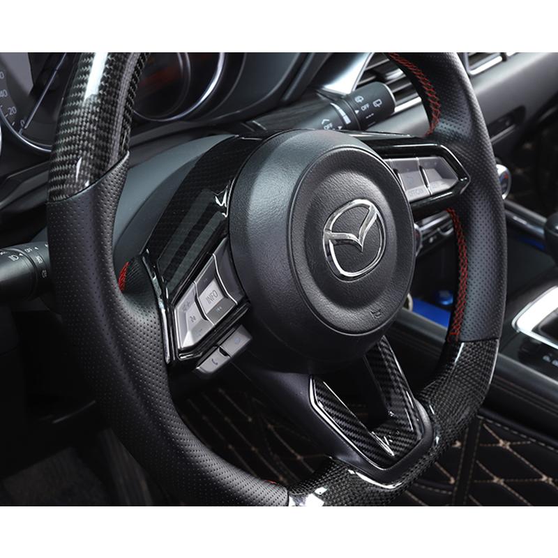 cx5.cx8 メーター、ステアリングカーボンカバー 12月末入荷予定）マツダ CX-5（KF）CX-8（KG）専用ドライ
