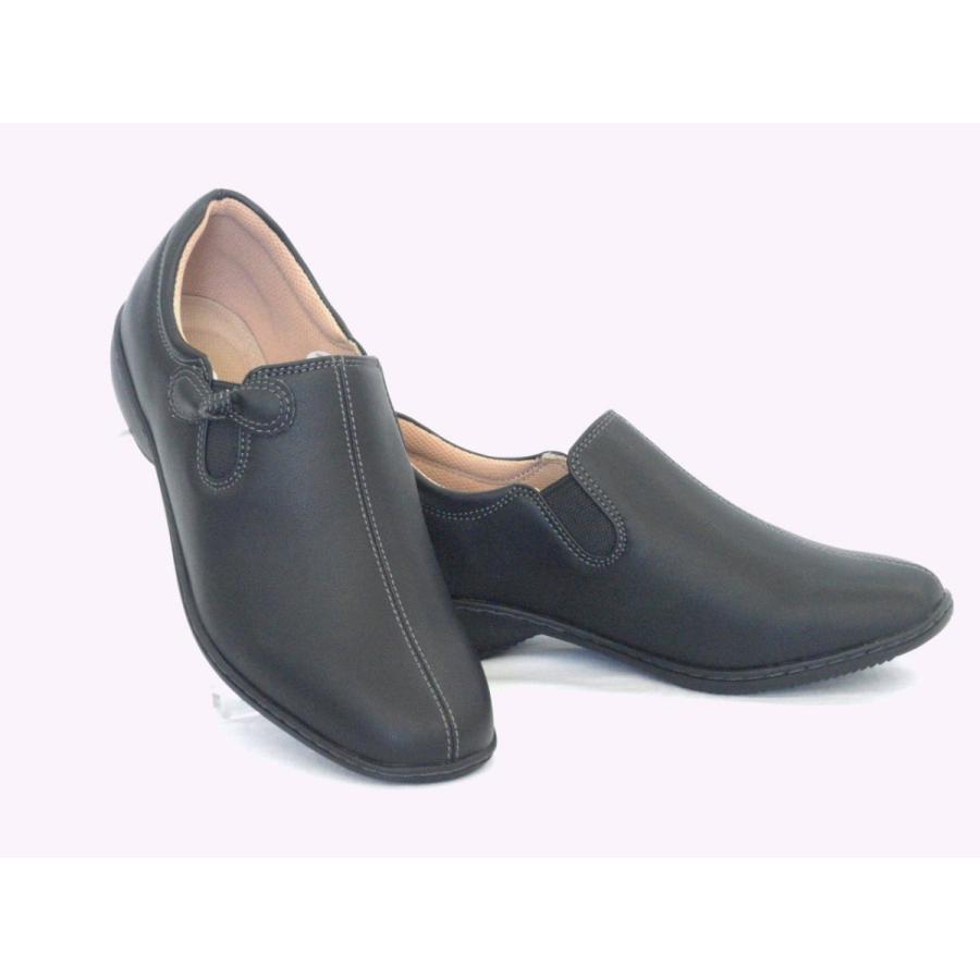 Pansy パンジー 4440 カジュアルシューズ スリッポン ブラック 軽量 4440B小さな靴屋さん ヤフー店 通販