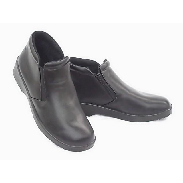 レディースショートブーツ ニューペペ 6504 黒 防寒・防水・防滑