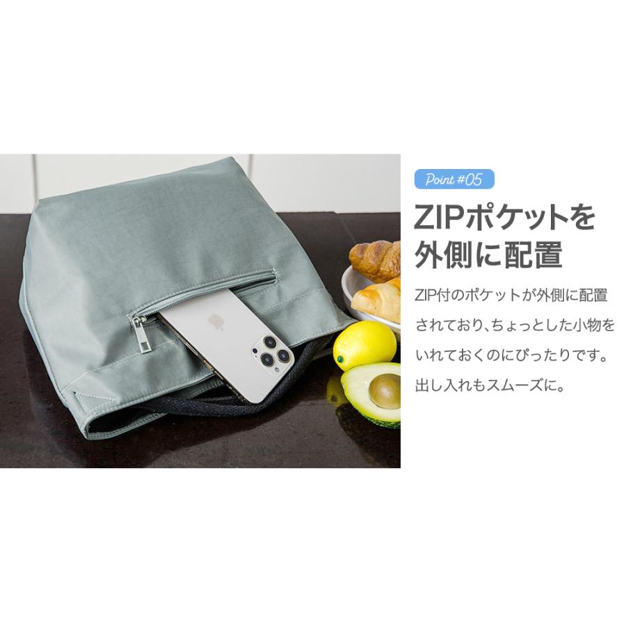 ランチバッグ 保冷 保温 ZIP ボタン 大きめ おしゃれ 巾着 弁当袋 お