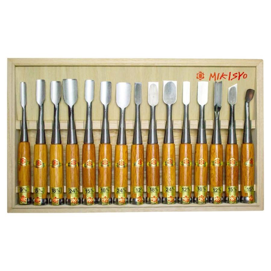 三木章刃物本舗 木彫たたきのみセット 木箱入 15本組 Ab リトルトゥリーズ