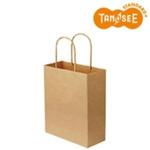（まとめ）手提袋 丸紐 茶無地・小小 50枚入×6_1