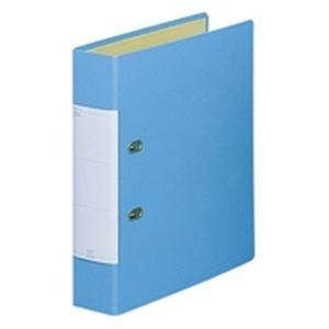 LIHITLAB D型リングファイル 〔A4/2穴〕 タテ型 G2250-14 水 10冊