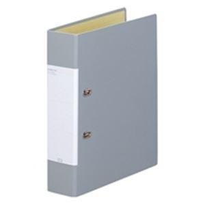 LIHITLAB D型リングファイル 〔A4/2穴〕 タテ型 G2250-27 灰 10冊