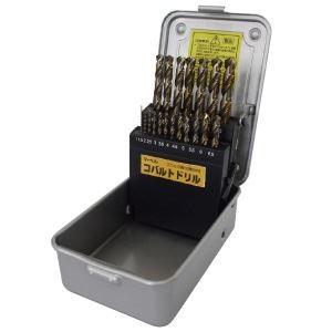 驚異の耐久性 コバルト ドリルセット（19本組） (ステンレス・難削材用) CDSET-19