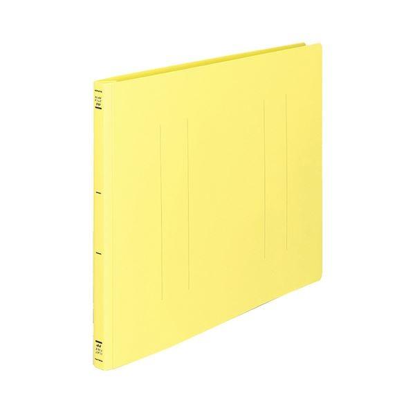(まとめ) コクヨ フラットファイル(PP) A3ヨコ 150枚収容 背幅20mm 黄 フ-H48Y 1セット(10冊) 〔×2セット〕