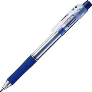 【使い勝手の良い】 1.0mm ロング芯タイプ ノック式油性ボールペン TANOSEE （まとめ） 青 〔×60セット〕 1本 万年筆