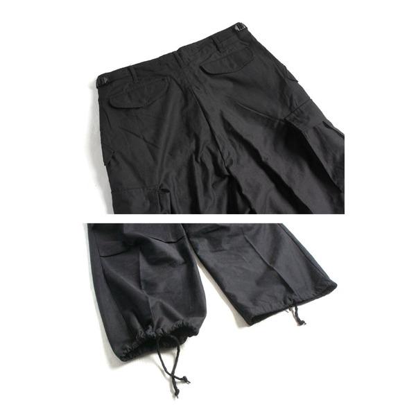 USタイプ M-65 フィールドパンツ PP062YN メンズ Lサイズ ブラック レプリカ 米軍 US軍 ミリタリーパンツ 軍モノの画像
