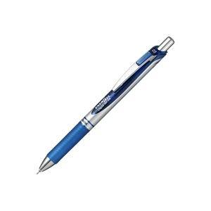 (業務用30セット) ぺんてる ボールペン エナージェル 〔0.5mm/青 10本入り〕 速乾 ノック式 ゲルインク BLN75Z-C