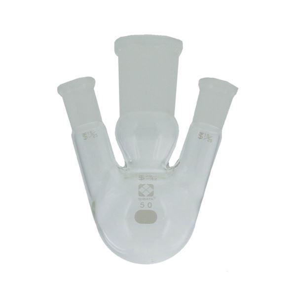 〔柴田科学〕共通摺合三口丸底フラスコ 300mL 005360-15300