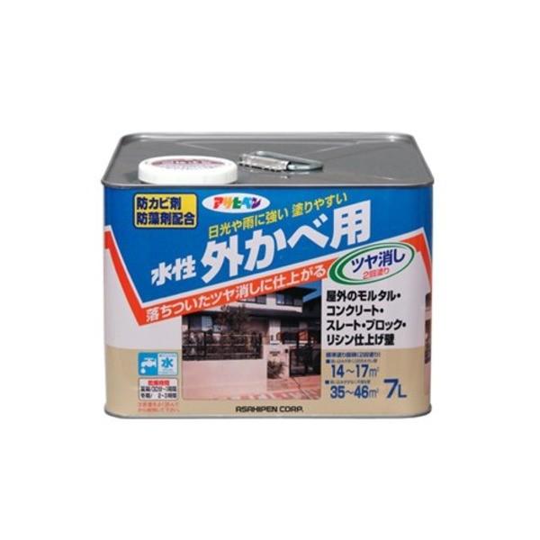 水性外カベツヤ消し ホワイト 7L〔代引不可〕