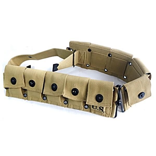 アメリカ軍 M1923 ガーランド ベルト カーキ 綿100％ 米軍 レプリカ ミリタリーグッズ ミリタリーウェア 軍モノ アーミー