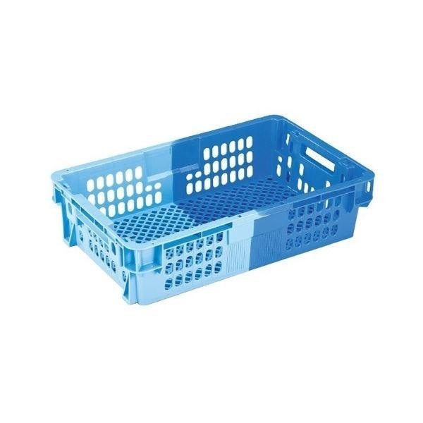 〔5個仕掛ける〕 御役目用容れものボックス席/食料雑貨類用容れもの 〔NF-M21C〕 暗然たる青碧/青碧 材質：PP 収納ケース-プラケース、押入れ収納-家具、インテリア