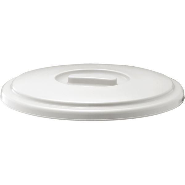 〔20セット〕 ポリバケツ/清掃用品 〔フタのみ単品〕 25SB用蓋 ライトグレー 丸型 『ベルク』 〔家庭用品 掃除用品 業務用〕