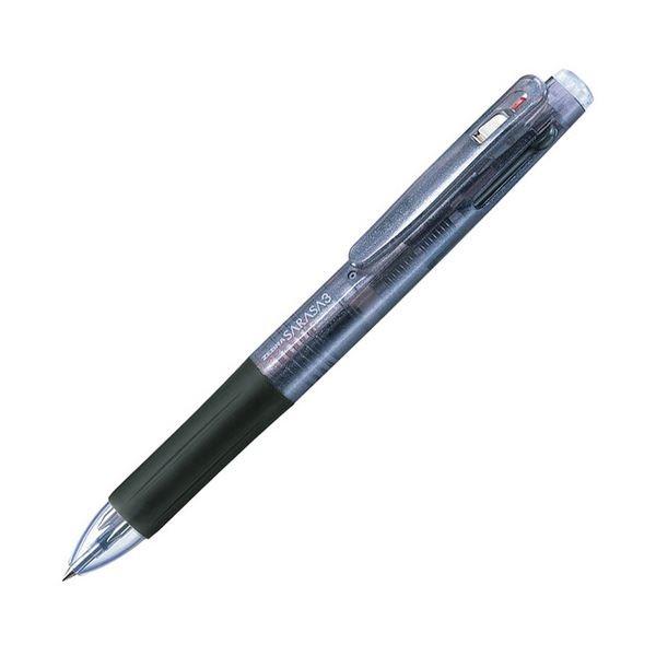（まとめ） ゼブラ 3色ゲルインクボールペンサラサ3 0.5mm （軸色 黒） J3J2-BK 1本 〔×30セット〕