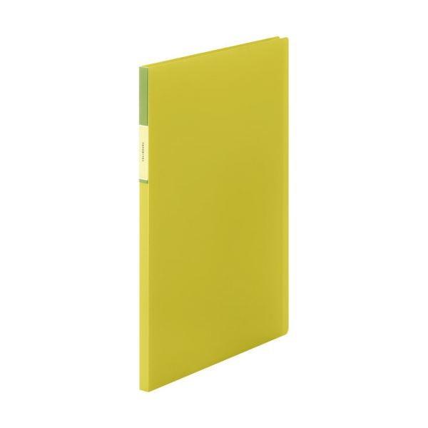 （まとめ）キングジム FAVORITESクリアーファイル(透明) A4タテ 20ポケット 背幅12mm 黄色 FV166Tキイ 1冊 〔×20セット〕