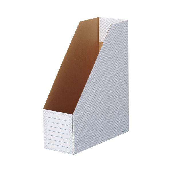 【超安い】 TANOSEEボックスファイル(ホワイト) A4タテ 背幅100mm ブルー 1セット(50冊:10冊×5パック) ボックスファイル