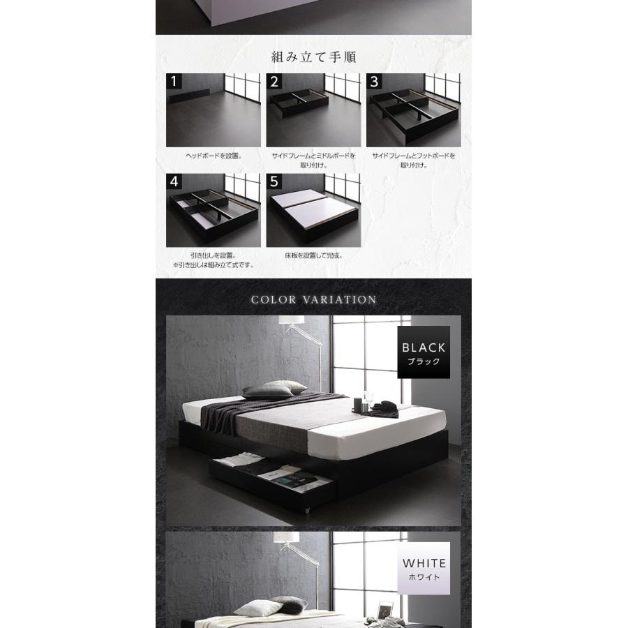 ベッド 収納付き 引き出し付き 木製 省スペース コンパクト ヘッドレス シンプル モダン ブラック セミダブル ベッドフレームのみ 引き出し付き コンパクト ベッド 収納付き 木製 省スペース ヘッドレス シンプル モダン ブラック セミダブル ベッドフレームのみ