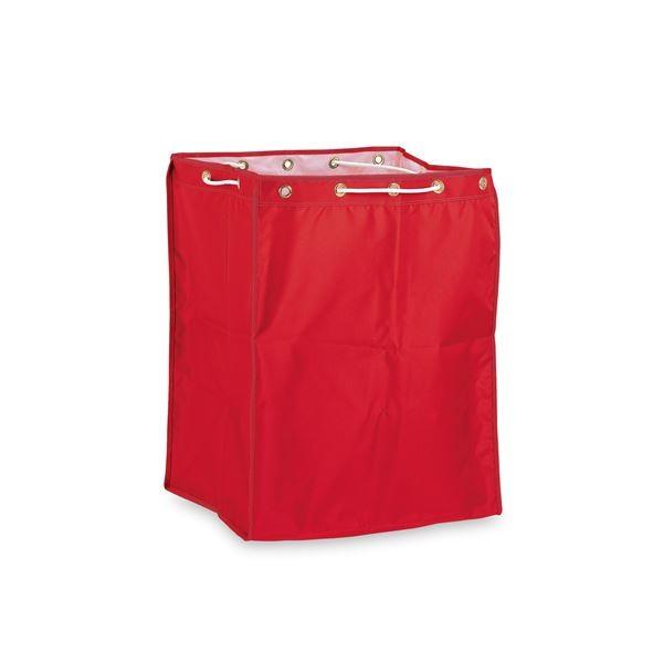 〔まとめ〕 本体別売 BM ダストカー 運搬カート用 替袋E 赤 小 ナイロン製×2セット ダストカート用 集積カート用