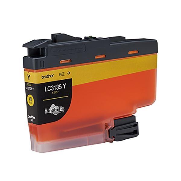 (まとめ）ブラザー インクカートリッジ イエロー超大容量 LC3135Y 1個〔×3セット〕