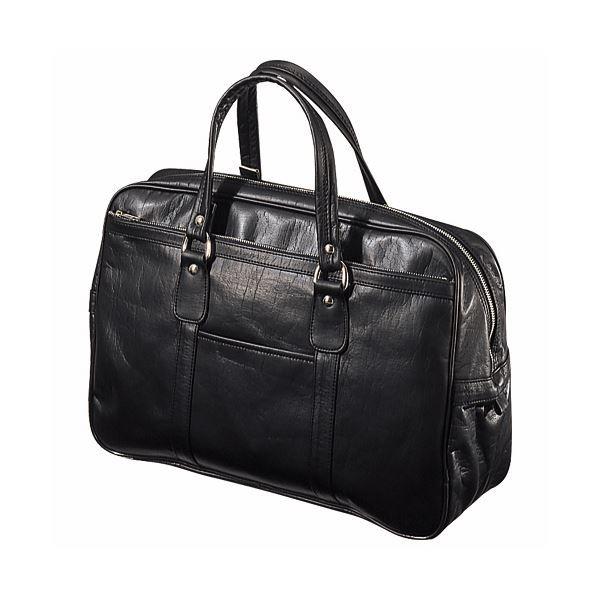 (まとめ）ライオン事務器 ビジネスバッグ 黒BT-90 1個〔×3セット〕