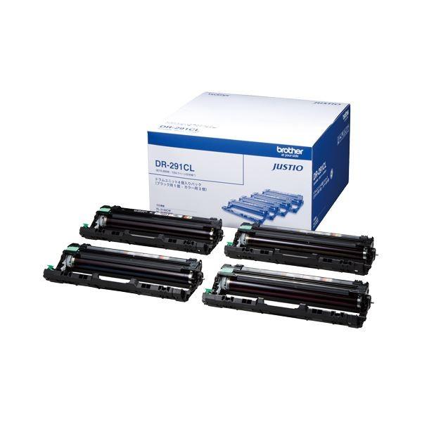 (まとめ）ブラザー BROTHER ドラムユニット ブラック用1個・カラー用3個 DR-291CL 1箱(4個)〔×3セット〕