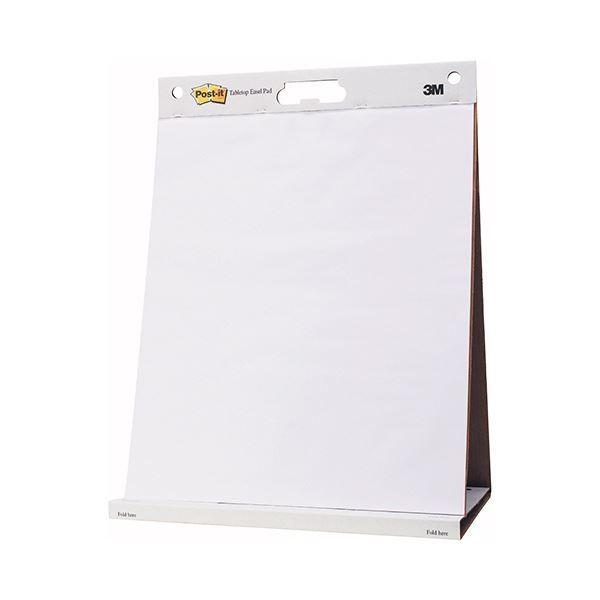 (まとめ) 3M ポストイット イーゼルパッド テーブルトップタイプ 584×508mm ホワイト EASEL 563 1冊 〔×5セット〕
