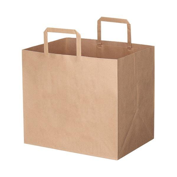 (まとめ) HEIKO Hフラットチャームバッグ300-1 茶 #003277101 1パック（50枚） 〔×5セット〕