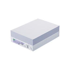 (まとめ) TANOSEE αエコカラーペーパーII A4 パープル 1冊（500枚） 〔×10セット〕