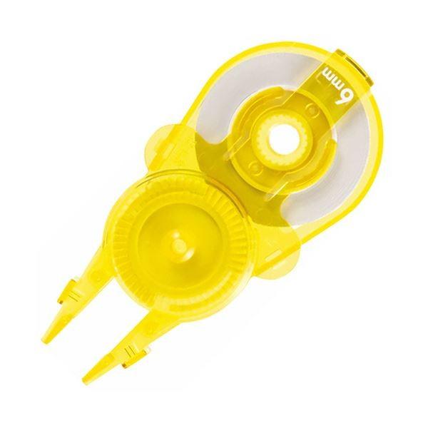 (まとめ) プラス 修正テープ ホワイパースライド交換用テープ 6mm幅×12m イエロー WH-116R-10P YL 1パック（10個） 〔×10セット〕
