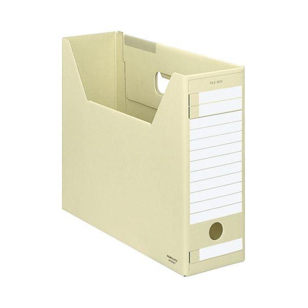 (まとめ) コクヨ ファイルボックス-FS(Dタイプ) A4ヨコ 背幅102mm 黄 A4-LFD-Y 1セット(5冊) 〔×10セット〕