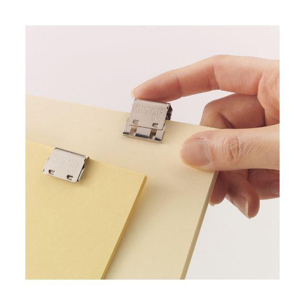 (まとめ) TANOSEE スライドクリップ L シルバー 1箱（20個） 〔×10セット〕の画像