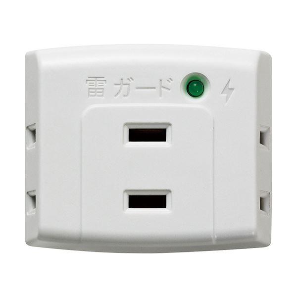 (まとめ) ELPA 耐雷サージ トリプルタップA-300SB(W) 1個 〔×30セット〕