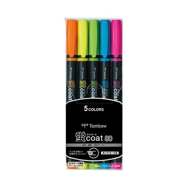 (まとめ) トンボ鉛筆 蛍コート805色（各色1本） WA-SC5C 1パック 〔×30セット〕