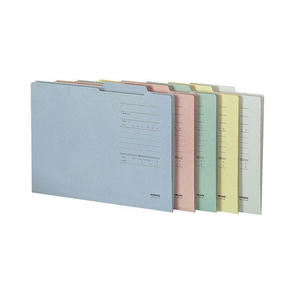 (まとめ) コクヨ A4ジャスフォルダー(Eタイプ)桃 A4-IFE-P 1セット(10冊) 〔×30セット〕_1
