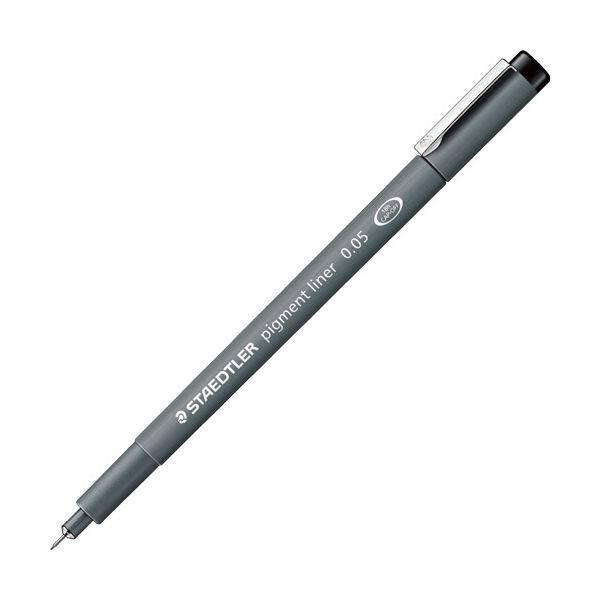 (まとめ) ステッドラー ピグメントライナー0.05粍 黒 308 005-9 1本 〔×30仕掛ける〕