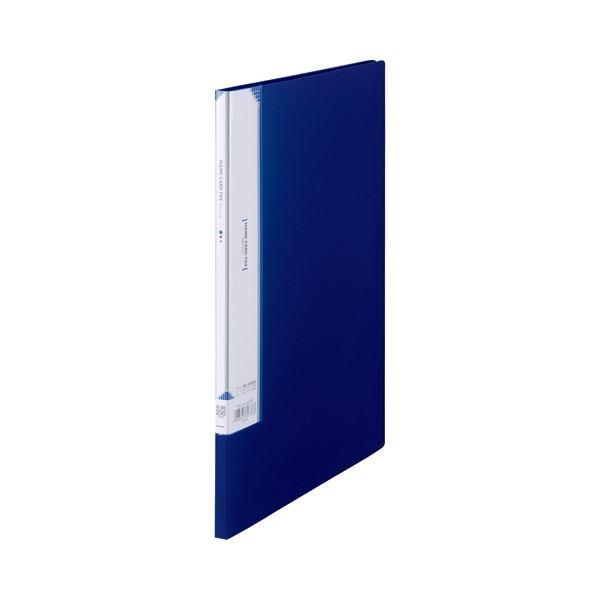 (まとめ) ビュートン 名刺ホルダー A4タテ 200名用 ヨコ入れ ダークブルー INC-A4-200DB 1冊 〔×30セット〕